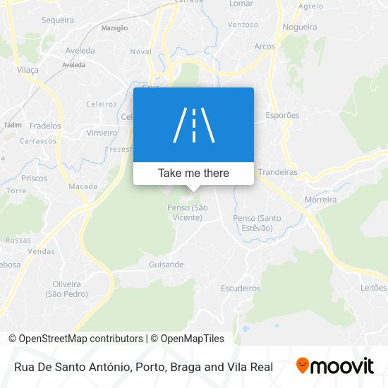 Rua De Santo António map