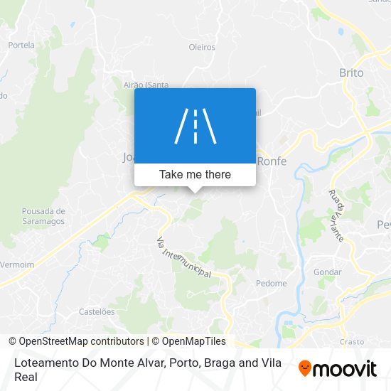 Loteamento Do Monte Alvar mapa