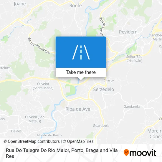 Rua Do Talegre Do Rio Maior map
