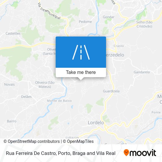 Rua Ferreira De Castro mapa