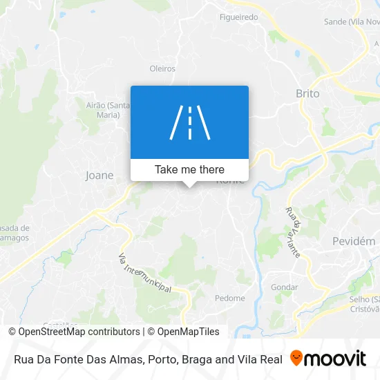 Rua Da Fonte Das Almas map