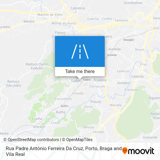 Rua Padre António Ferreira Da Cruz map