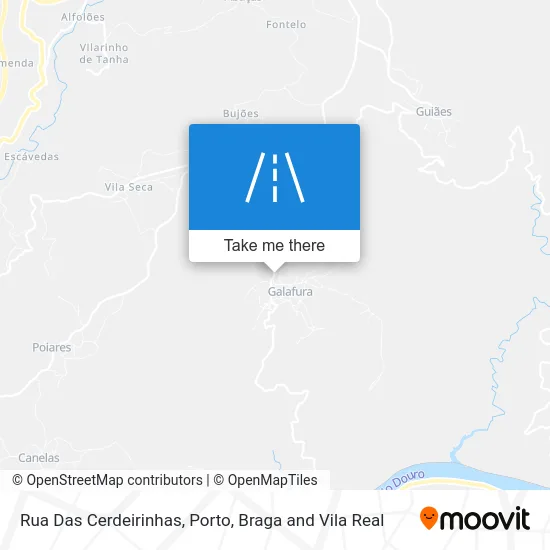 Rua Das Cerdeirinhas map