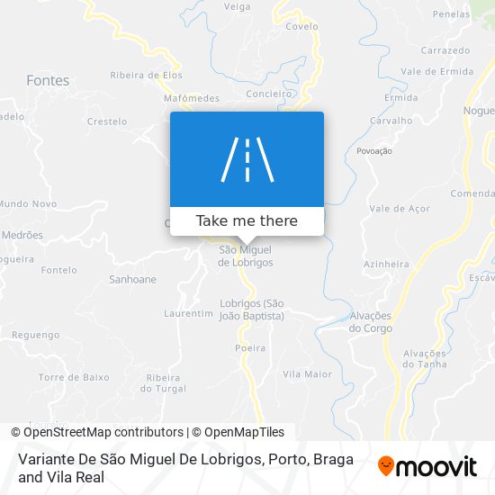 Variante De São Miguel De Lobrigos map