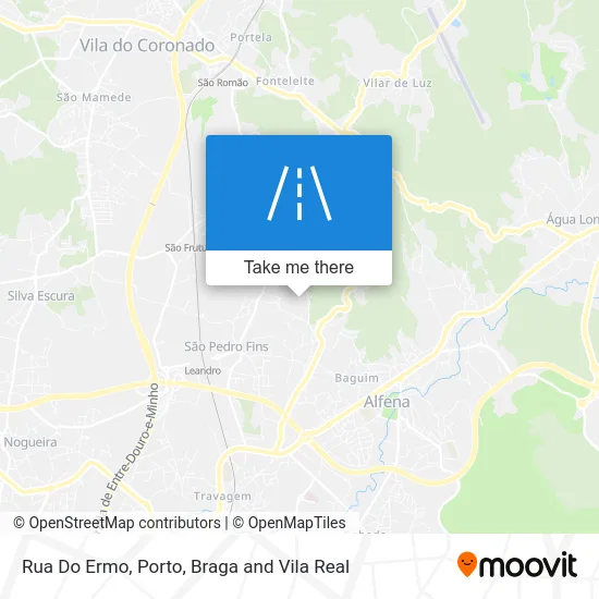 Rua Do Ermo map