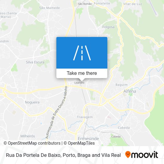 Rua Da Portela De Baixo mapa