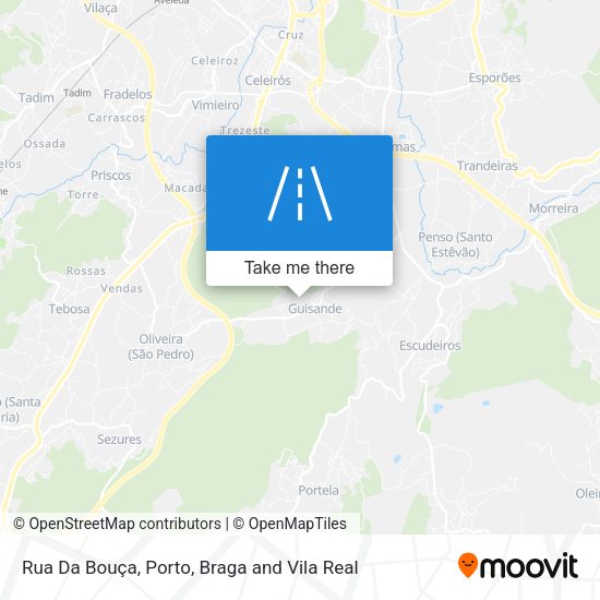 Rua Da Bouça mapa