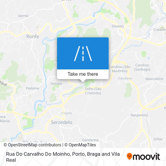 Rua Do Carvalho Do Moinho map