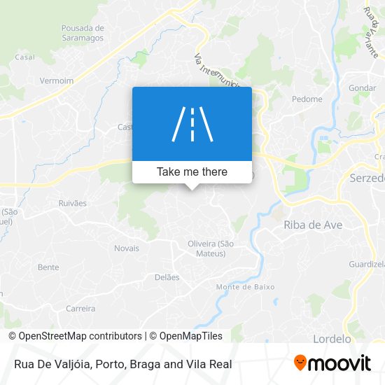 Rua De Valjóia mapa