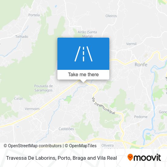 Travessa De Laborins mapa