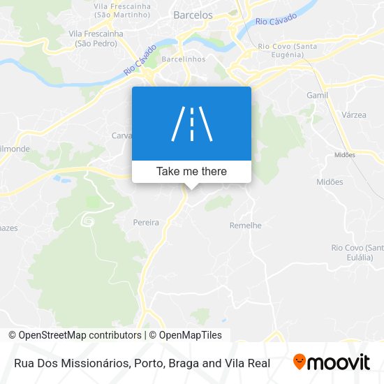 Rua Dos Missionários map
