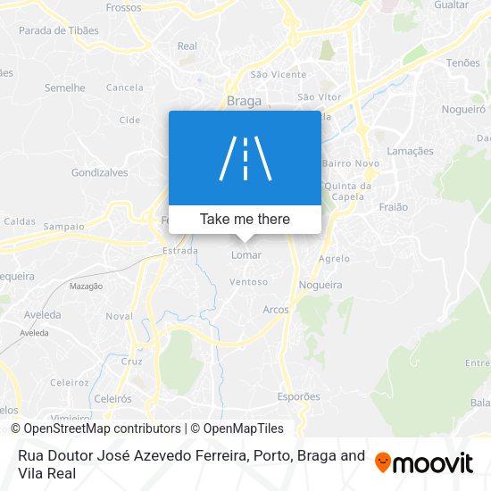 Rua Doutor José Azevedo Ferreira mapa
