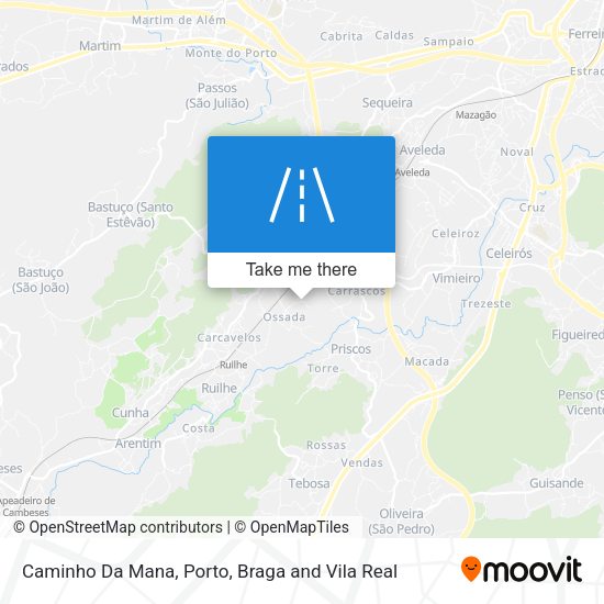 Caminho Da Mana mapa