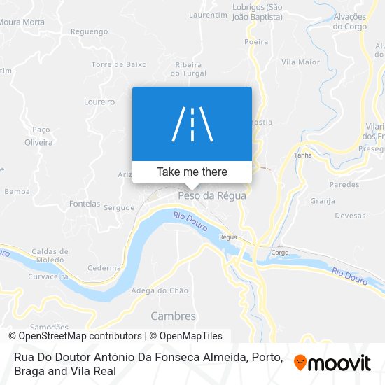Rua Do Doutor António Da Fonseca Almeida mapa