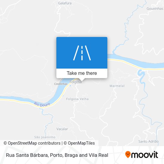 Rua Santa Bárbara mapa