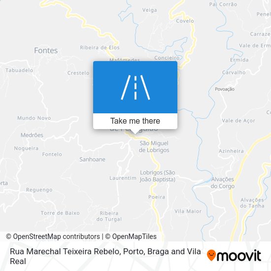 Rua Marechal Teixeira Rebelo map