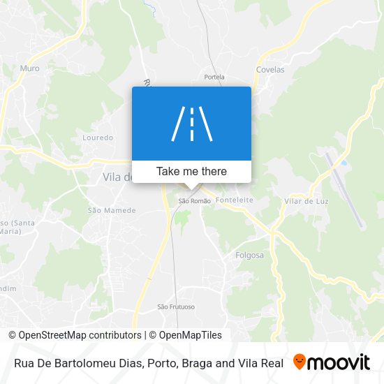 Rua De Bartolomeu Dias mapa