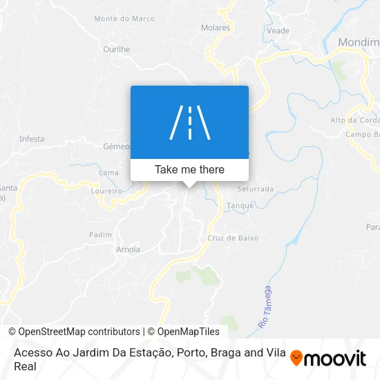 Acesso Ao Jardim Da Estação map
