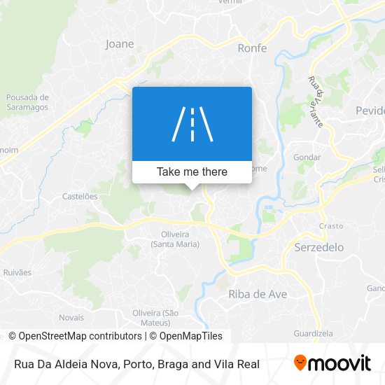 Rua Da Aldeia Nova mapa
