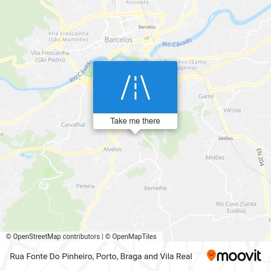 Rua Fonte Do Pinheiro map