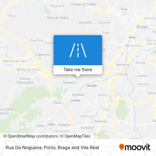 Rua Da Nogueira mapa
