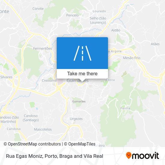 Rua Egas Moniz mapa