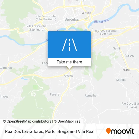 Rua Dos Lavradores map
