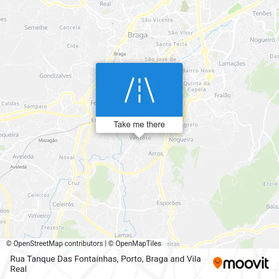 Rua Tanque Das Fontaínhas map