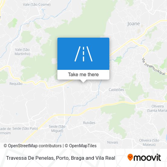 Travessa De Penelas mapa