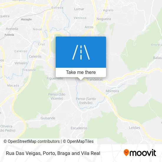 Rua Das Veigas map