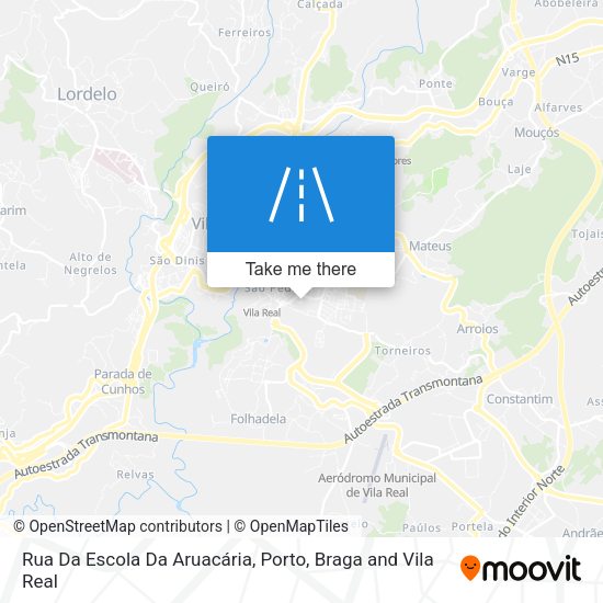Rua Da Escola Da Aruacária mapa