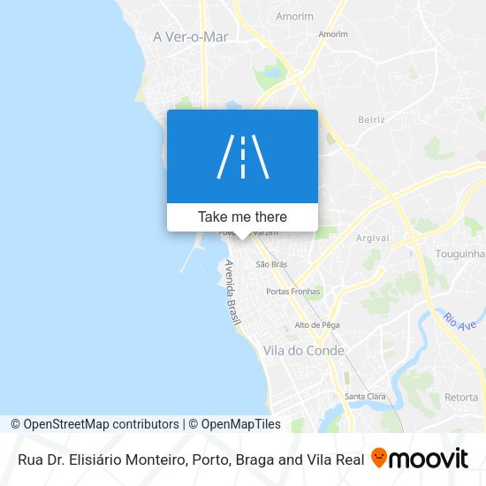 Rua Dr. Elisiário Monteiro mapa