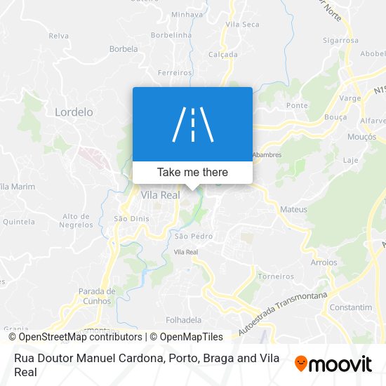 Rua Doutor Manuel Cardona map