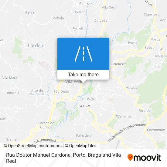 Rua Doutor Manuel Cardona map