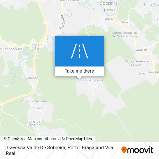 Travessa Valde De Sobreira mapa