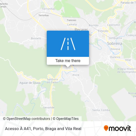 Acesso À A41 mapa