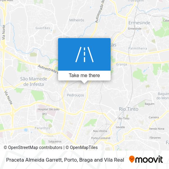 Praceta Almeida Garrett mapa
