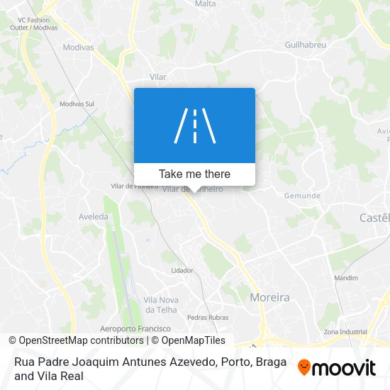 Rua Padre Joaquim Antunes Azevedo mapa