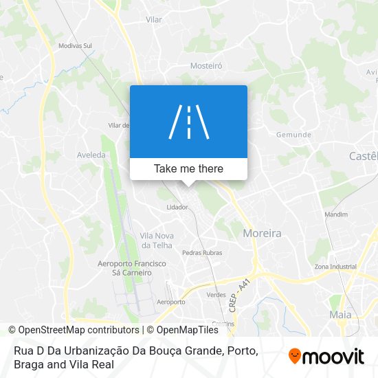 Rua D Da Urbanização Da Bouça Grande map