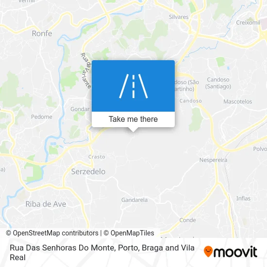 Rua Das Senhoras Do Monte map