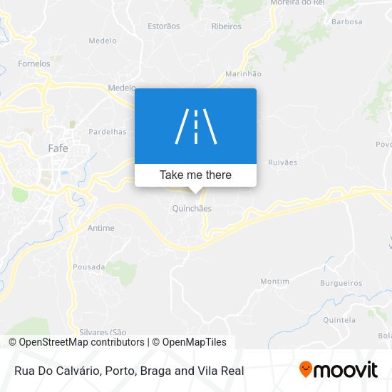 Rua Do Calvário mapa