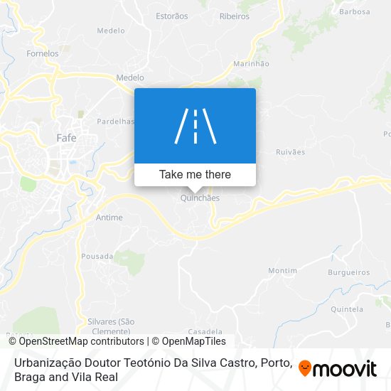 Urbanização Doutor Teotónio Da Silva Castro map