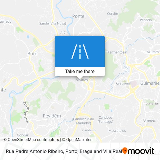 Rua Padre António Ribeiro mapa