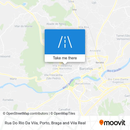 Rua Do Rio Da Vila mapa