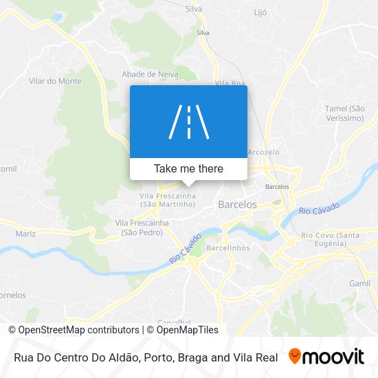 Rua Do Centro Do Aldão map