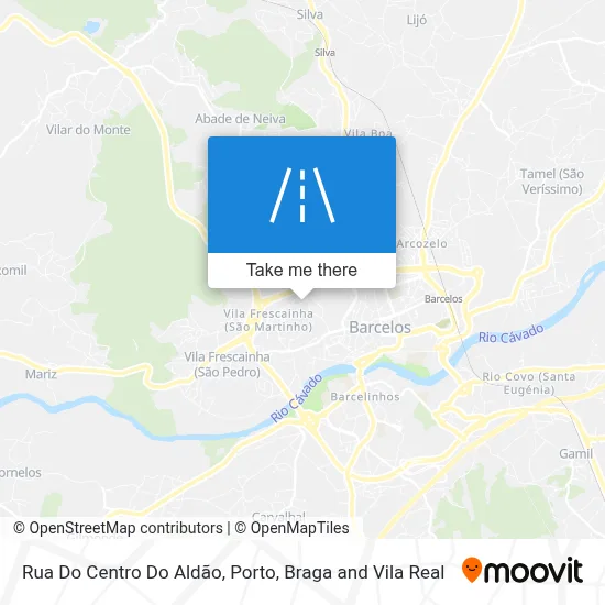Rua Do Centro Do Aldão map
