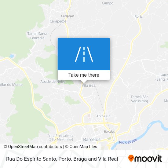Rua Do Espírito Santo map