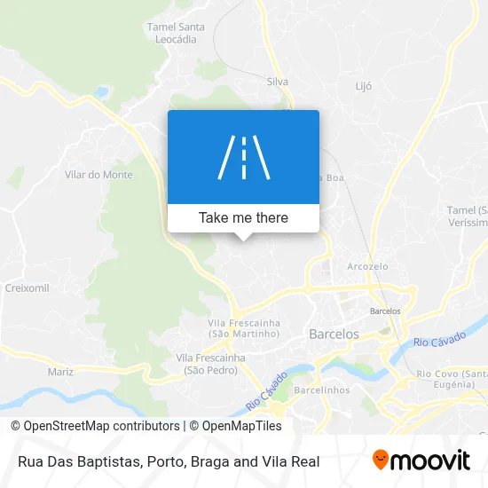 Rua Das Baptistas map