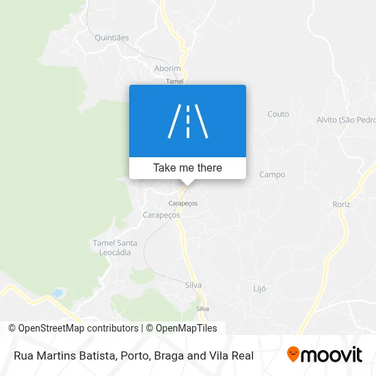 Rua Martins Batista map
