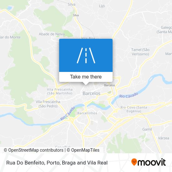 Rua Do Benfeito mapa